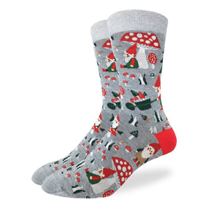 Men's Woodland Gnomes Socks - Shoe Size 7-12