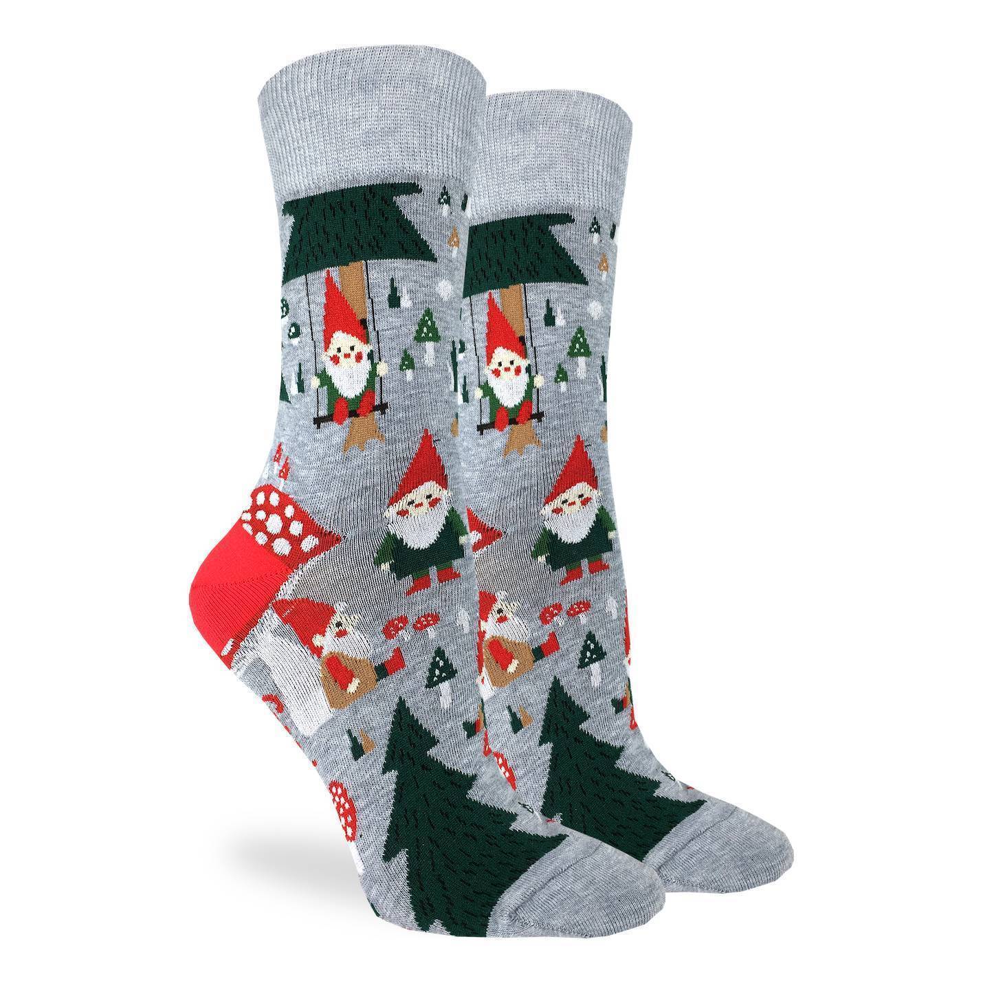 Women's Woodland Gnomes Socks - Shoe Size 5-9