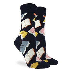 Women's Flying Books Socks - Shoe Size 5-9