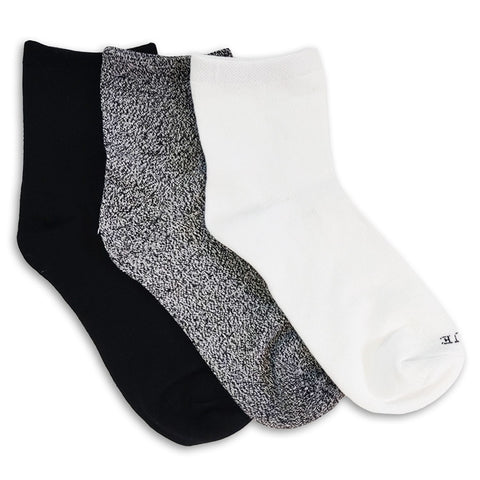 HUE Super Soft Cropped Sock 3 Pack