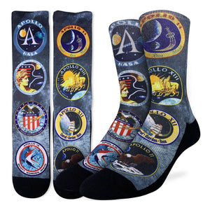 Men's Apollo Mission Patches Socks