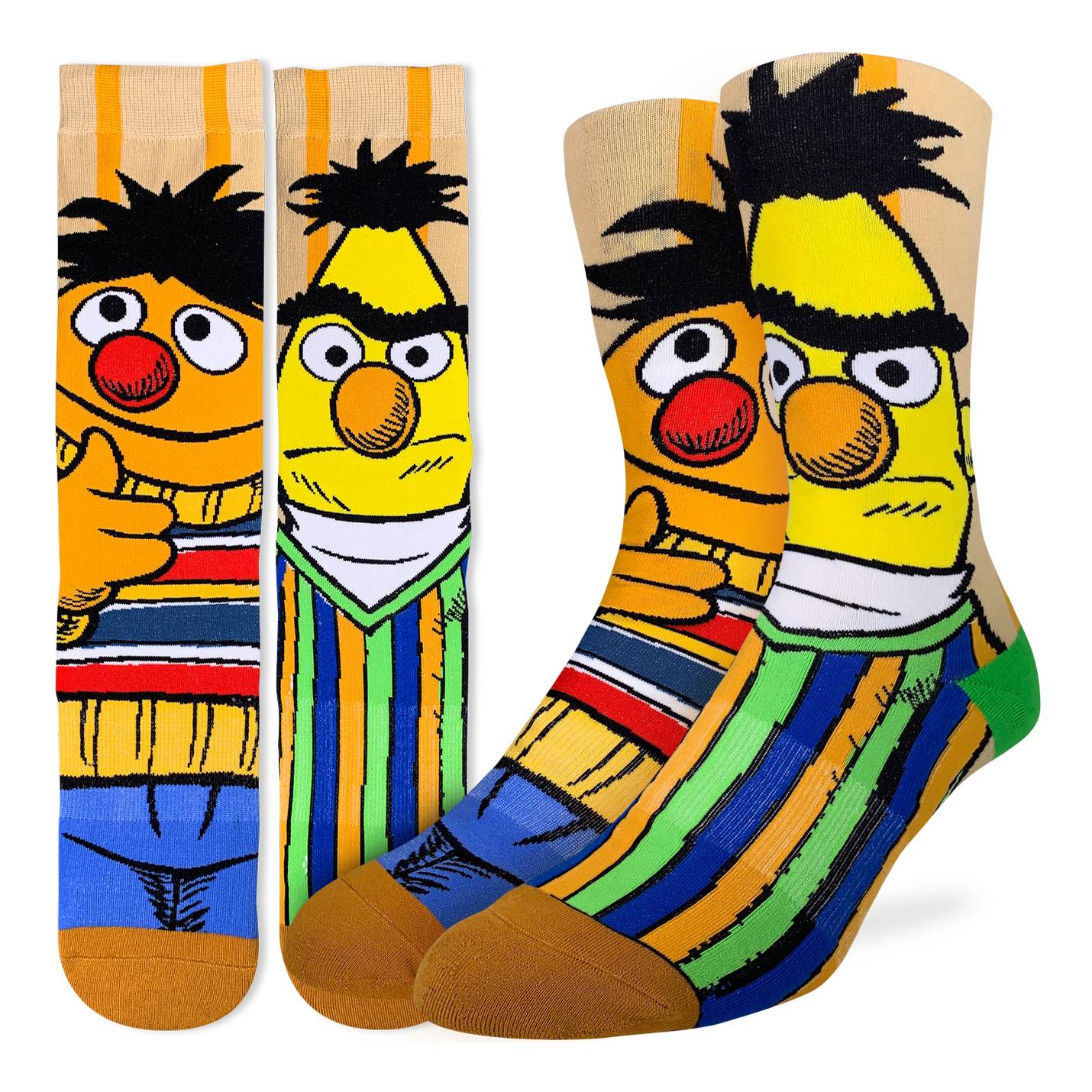 Men's Bert and Ernie Socks - Shoe Size 8-13