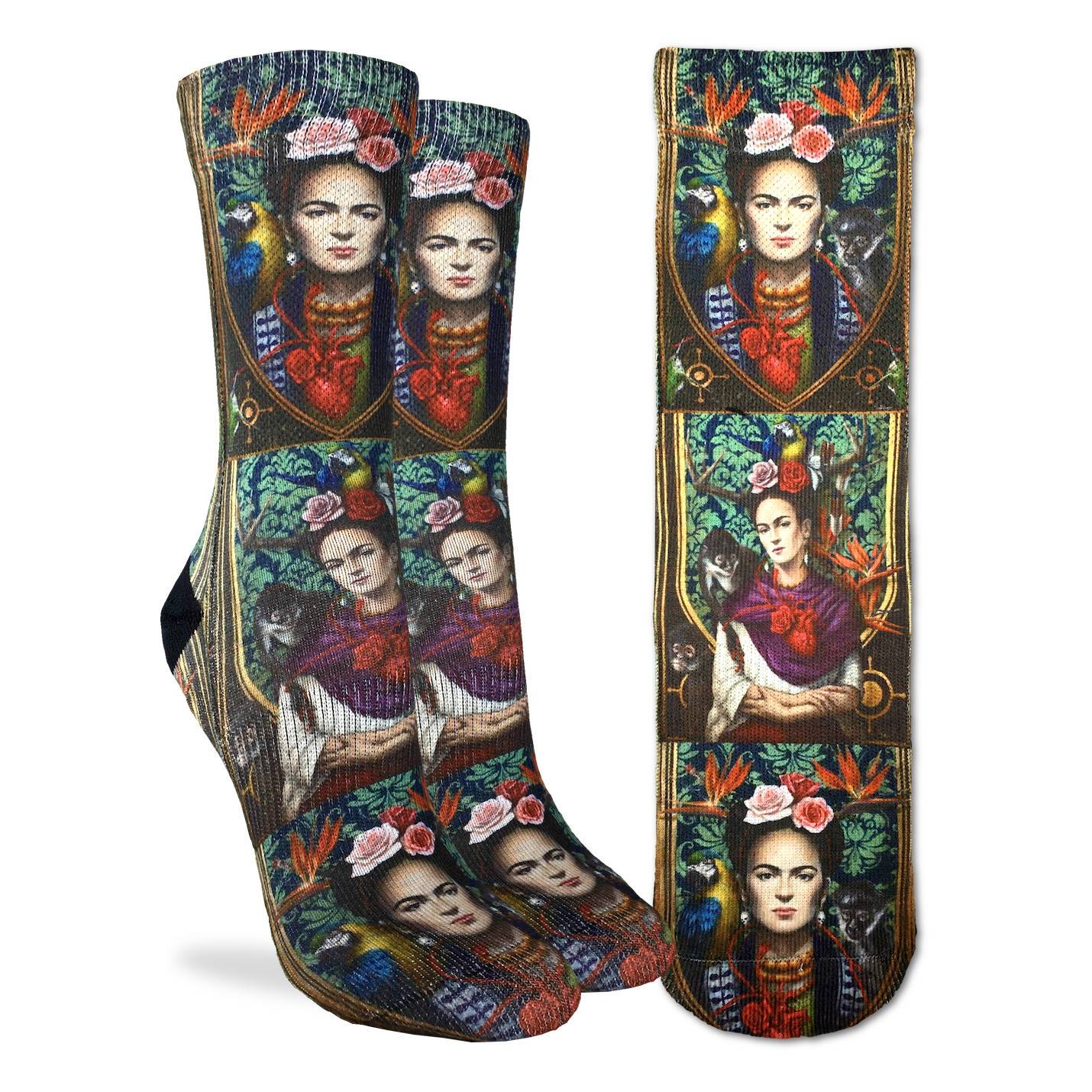 Women's Ode To Frida Kahlo Socks - Shoe Size 5-9