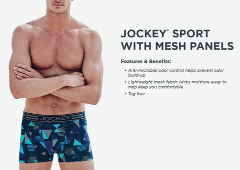 SPORT WITH MESS PANEL BOXER BRIEF